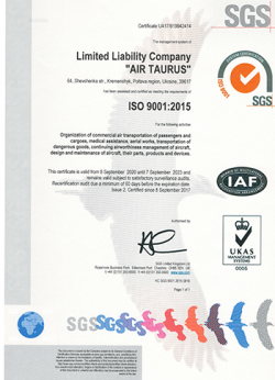 Air Taurus ISO 9001